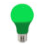 Bec LED 3W verde E27 Spectra Horoz