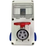 Розетка комбинированная с заземлением 16A ИП44 5P+2euro 220V Scame