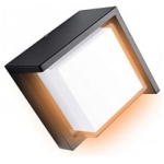 Felinar de fațadă 12W 3000K negru de exterior 105X82MM 220V metal/Plastic IP65 LUMINA LED