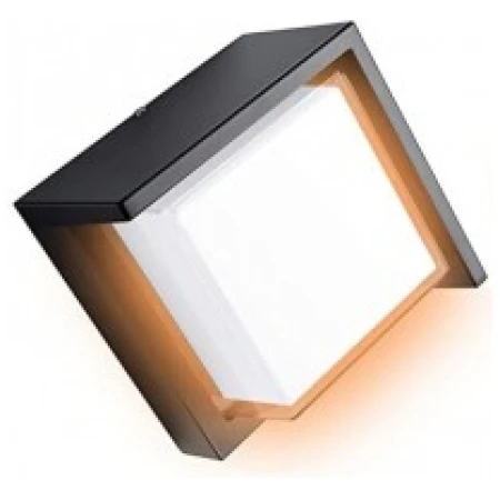 Felinar de fațadă 12W 3000K negru de exterior 105X82MM 220V metal/Plastic IP65 LUMINA LED