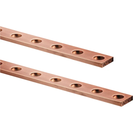 BARA DIN CUPRU STANAT CU GAURI L1M D8.5MM/2CM 340A