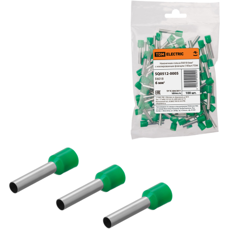 PAPUC CABLU IZOLAT 6mm2 VERDE TDM
