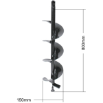 BURGHIU DE PAMANT L800MM D-150MM HUTER