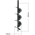 BURGHIU DE PAMANT L800MM D-150MM HUTER