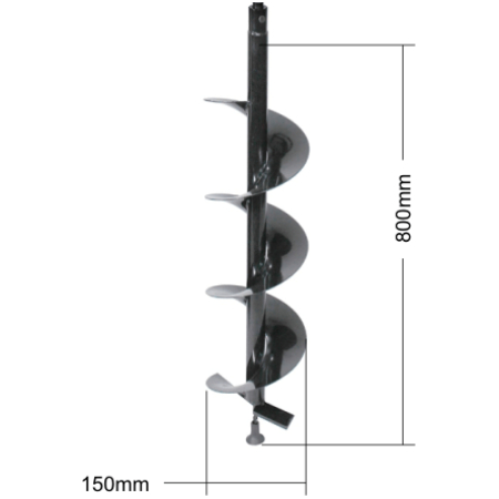 BURGHIU DE PAMANT L800MM D-150MM HUTER