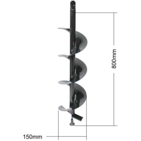 BURGHIU DE PAMANT L800MM D-150MM HUTER