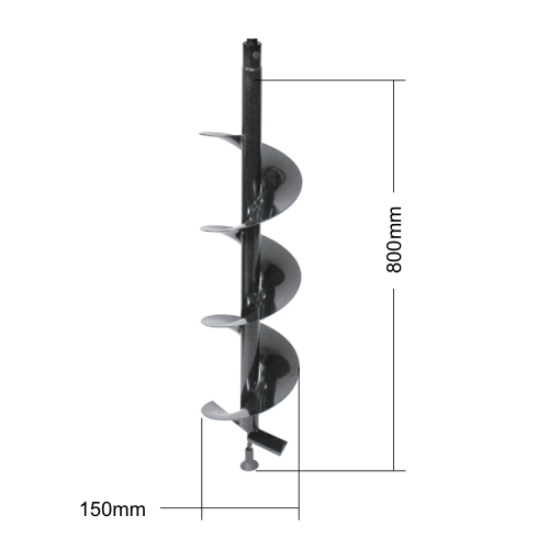 BURGHIU DE PAMANT L800MM D-150MM HUTER BURGHIU DE PAMANT L800MM D-150MM HUTER