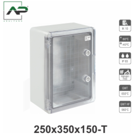 Dulap de distributie 250 х 350 х150mm IP65 sur plastic