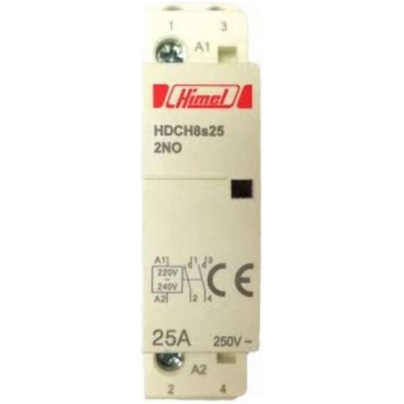 Контактор модульный 250B 25A 25A Himel