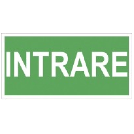 Autocolant 10x20cm intrare