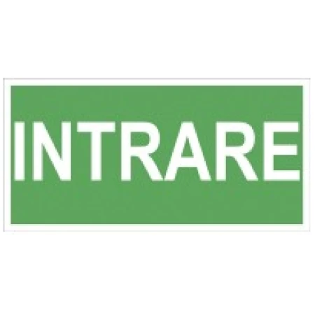 Autocolant 10x20cm intrare
