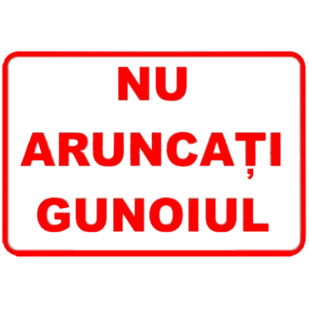 Autocolant A3 nu blocați evacuarea gunoiului