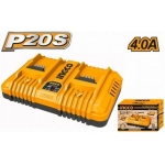 INCARCATOR RAPID CU 2 PORTURI Li-Ion 20V/4Ah INGCO