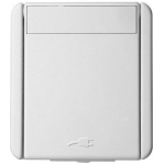 Priză albă aparentă 16A IP44 220V TEM