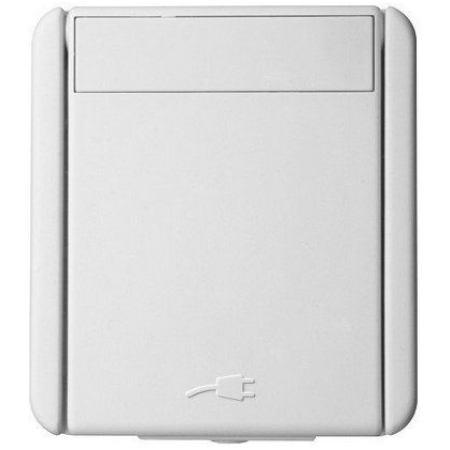 Priză albă aparentă 16A IP44 220V TEM