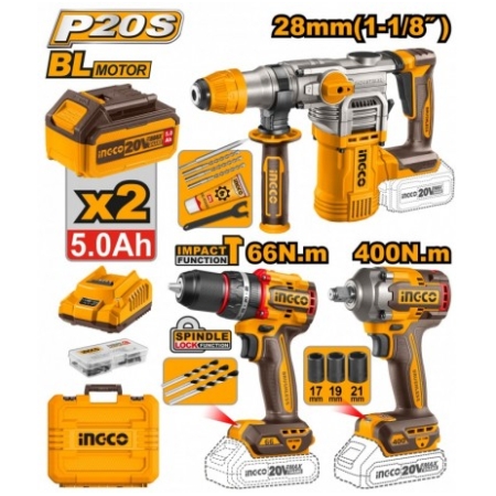 SET 3 SCULE PE ACUMULATOR 2X5,AH INGCO