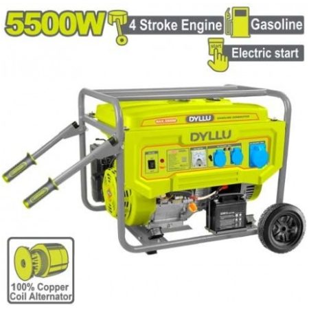 GENERATOR PE BENZINA PORTATIV 5500W 220V CU STARTER DYLLU