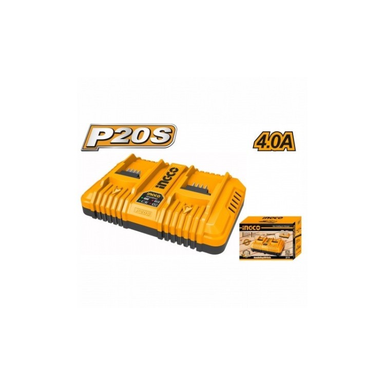 SET INCARCATOR+ACUMULATOR 20V/2X5Ah INGCO SET INCARCATOR+ACUMULATOR 20V/2X5Ah INGCO
