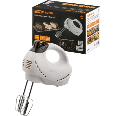 MIXER MANUAL 200W 5 VITEZE 2 SET. DUZE ALB<ZEUS>