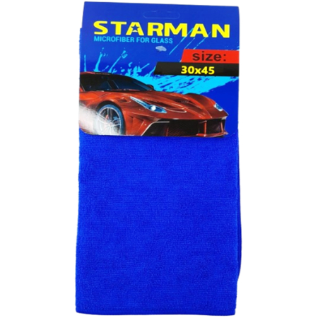 LAVETA MICROFIBRA STAR MAN 30*45CM ALBASTRA