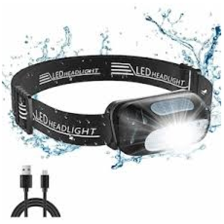 Lanternă multifuncțională черная USB-нож-молоток Bemko