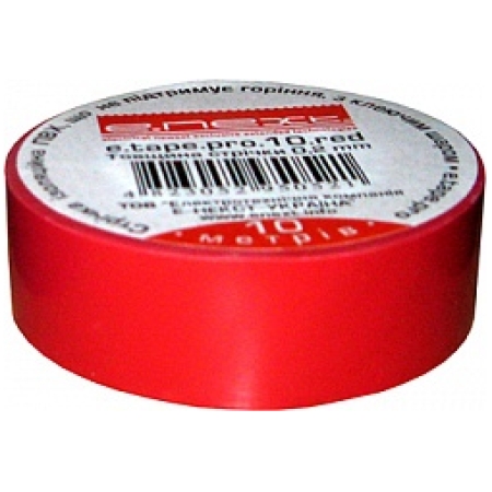 Изолента красный 20m PVC Enext