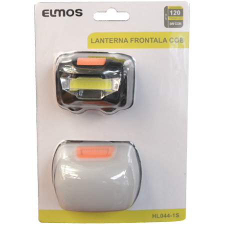 Lanternă pe cap led 3W 1120lm 60x35x46mm Elmos