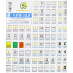 Autocolant set pentru dulap
