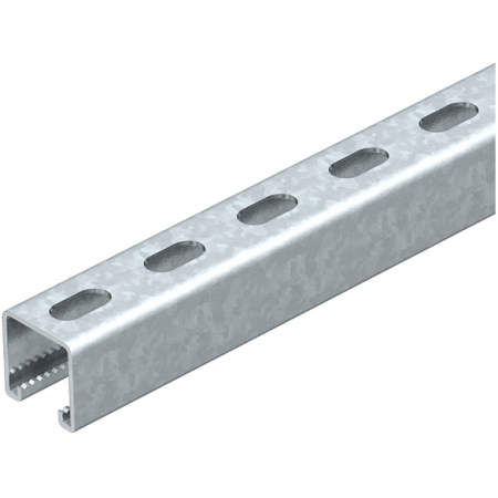 PROFIL DIN METAL ZINCAT PERFORAT TIP C 41*41*3000mm (PENTRU PANOURI SOLARE)