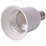 Adaptor soclu alb din E14 în E27 Enext