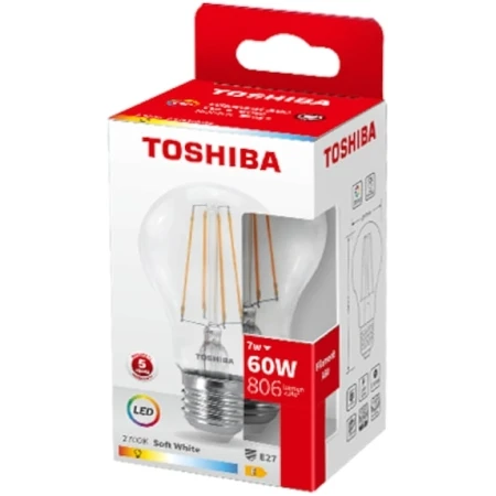 Bec LED 9W 2700K E27 A60 dimmable Toshiba