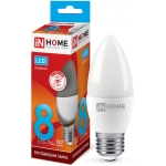 Bec LED 8W 4000K E27 C37 IN HOME