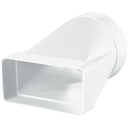 Conector de aeroduct alb plastic 204 x 60 x 125 mm Ventika