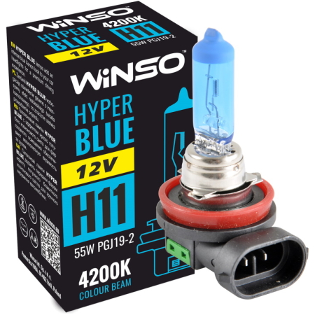 LAMPA WINSO H11 12V HYPER BLUE 4200K 5W
