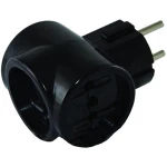 Adaptor cu 3 prize neagră 10A