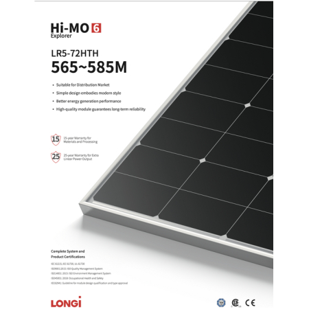 PANOU SOLAR 585W LONGI PROMO