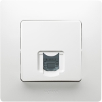 Priză de date albă incorporabilă RJ45 CAT6 IP20 220V niloe Legrand