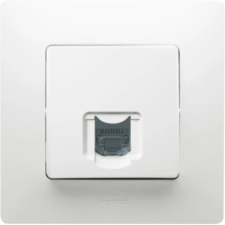 Priză de date albă incorporabilă RJ45 CAT6 IP20 220V niloe Legrand