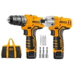 SET MASINA DE INSURUBAT+ MASINA DE GAURIT CU IMPACT 12V/1.5 INGCO
