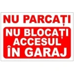 Наклейка A3 не закрывайте доступ в гараж
